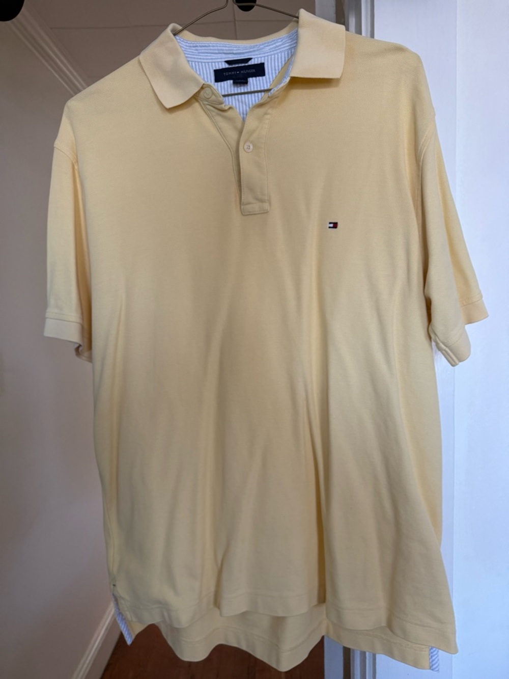 Tommy Hilfiger Pale Yellow Classic Men's Polo Shirt